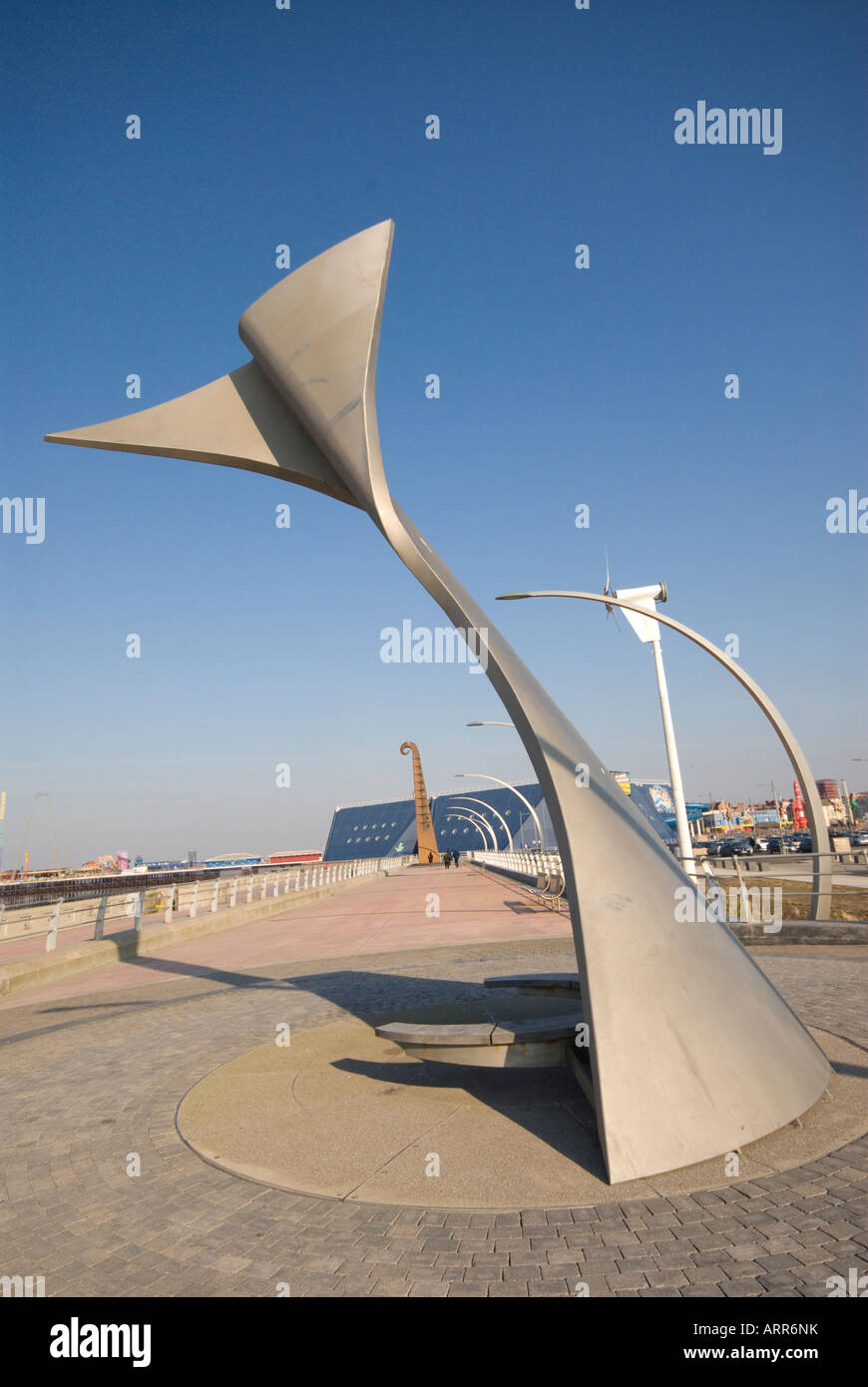 Scultura di Blackpool South Shore Foto Stock