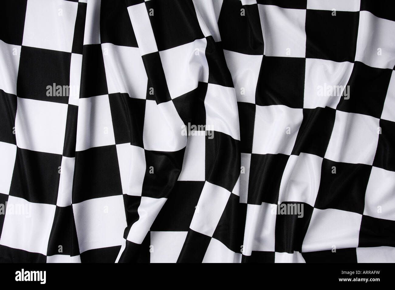Si tratta di una vera e propria bandiera a scacchi di alta qualità i dettagli di texture nel materiale Foto Stock