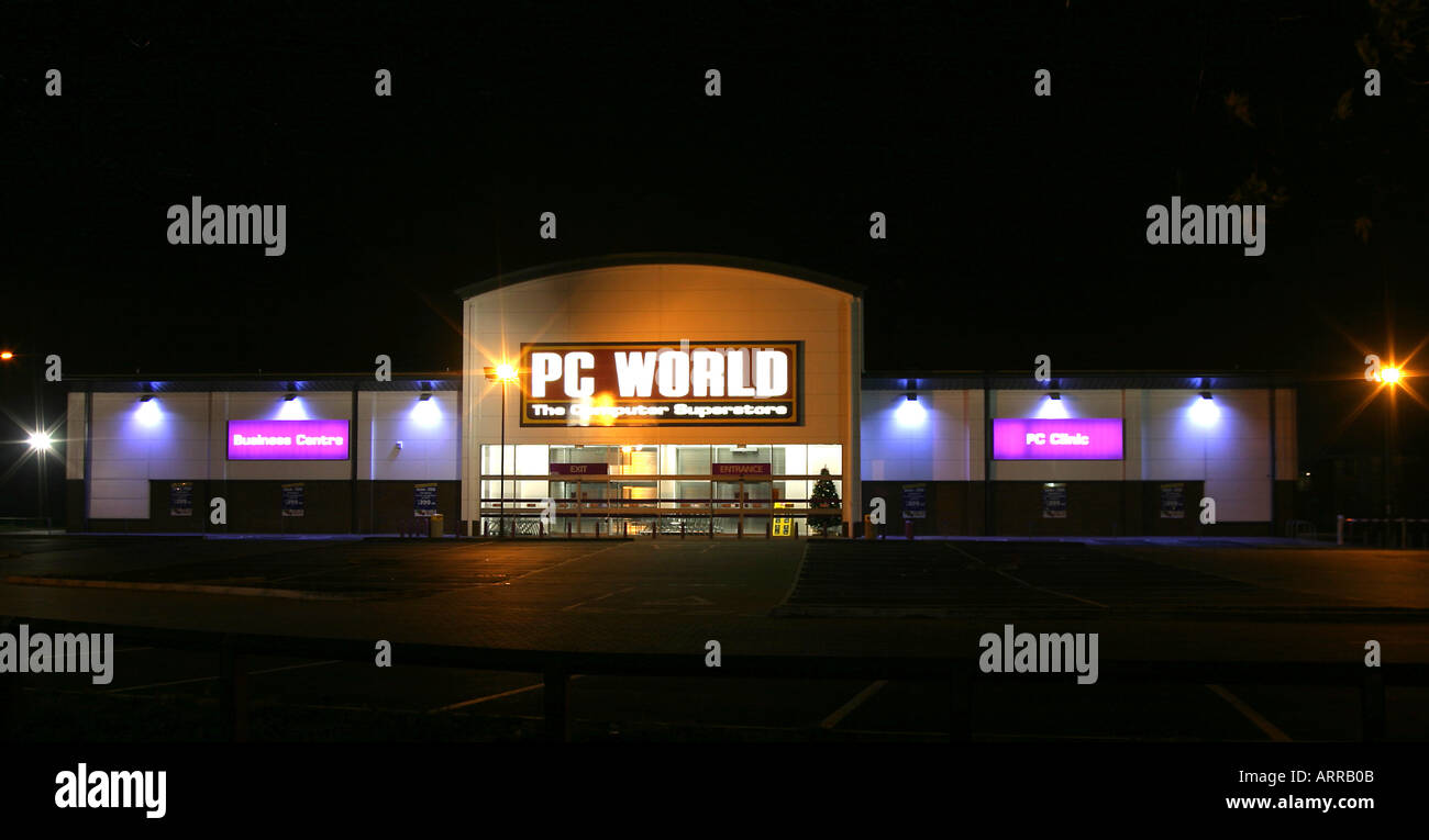PC World Castle Marina Retail Park Nottingham Foto Stock
