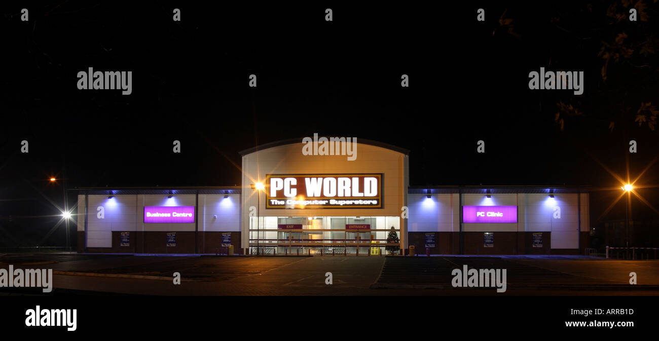 PC World Castle Marina Retail Park Nottingham Foto Stock
