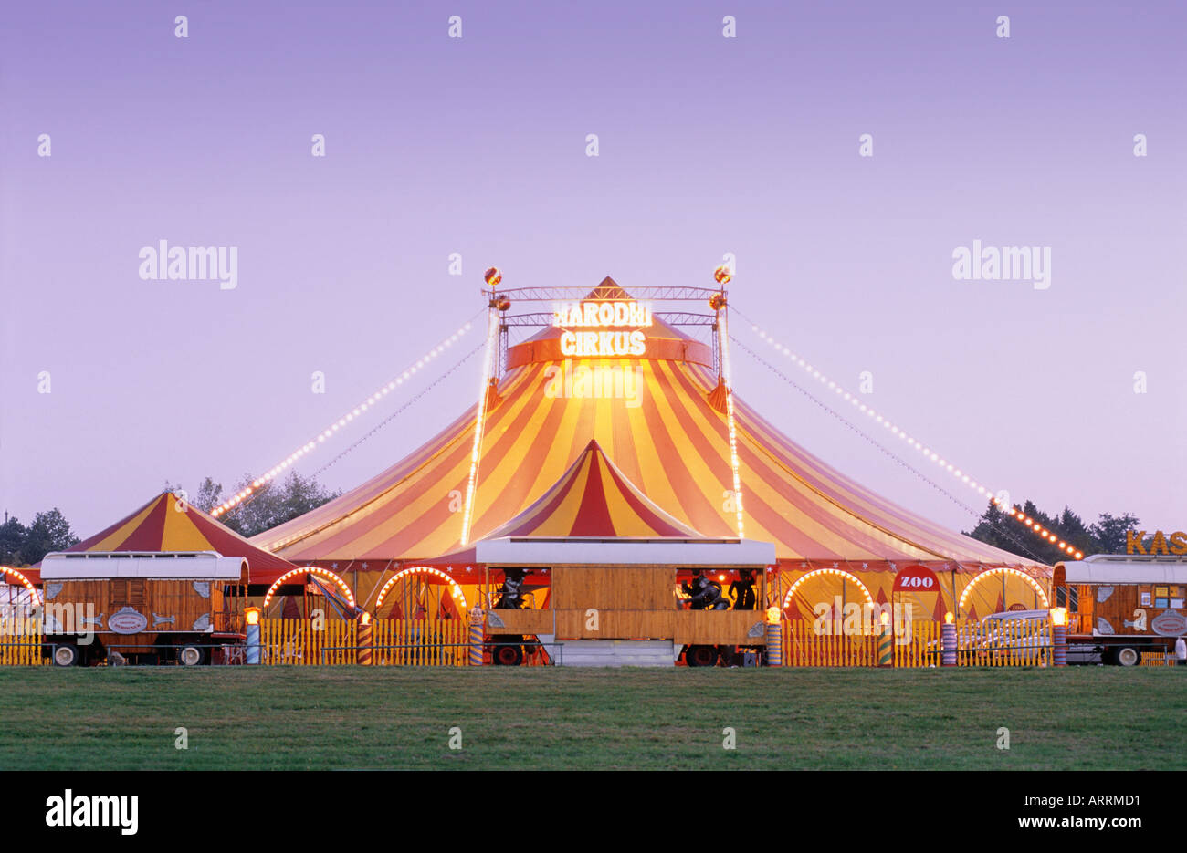 TENDA DI CIRCO Foto Stock