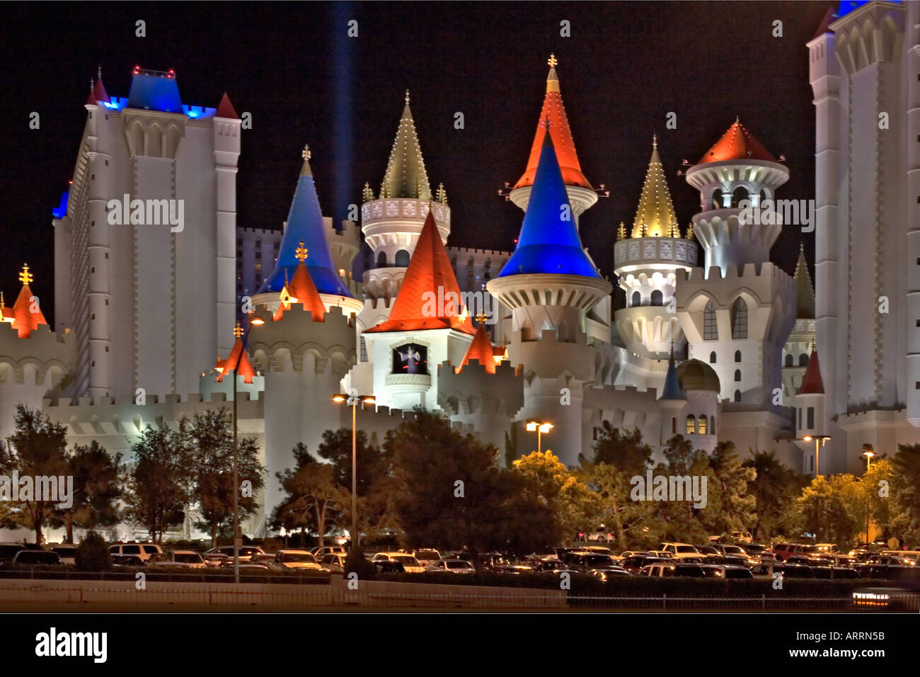 Esterno del Excalibur Hotel Las Vegas Foto Stock