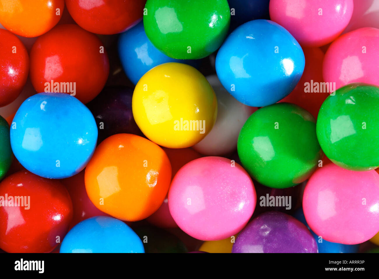 Variopinto bubble gum sfondo candy Foto Stock