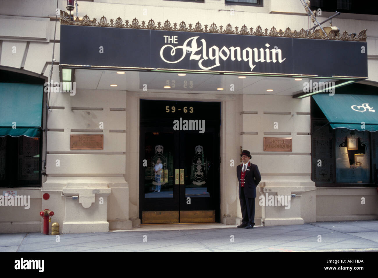 L'hotel Algonquin, Manhattan, New York Foto Stock