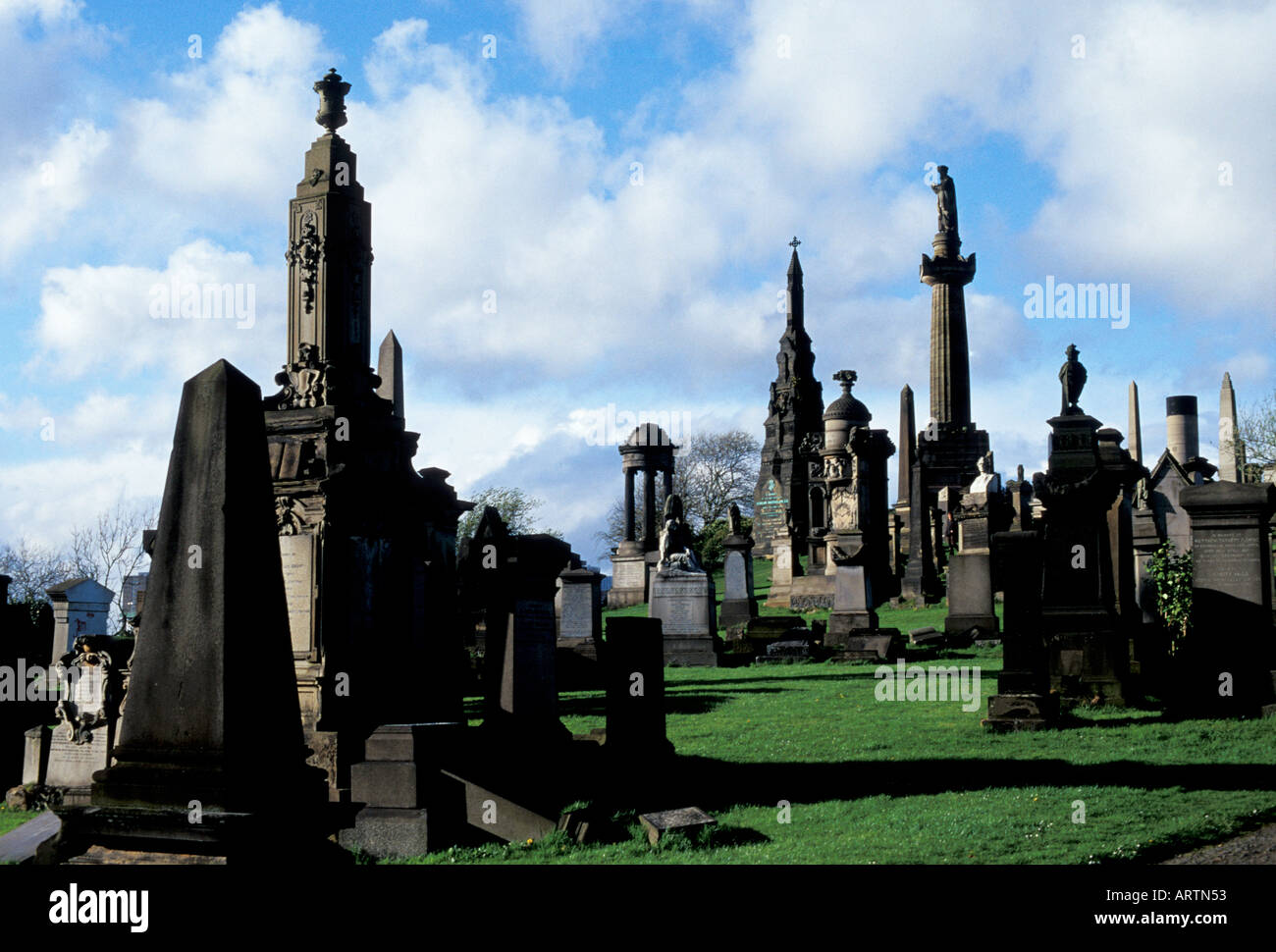 La Necropoli Glasgow Scozia Scotland Foto Stock