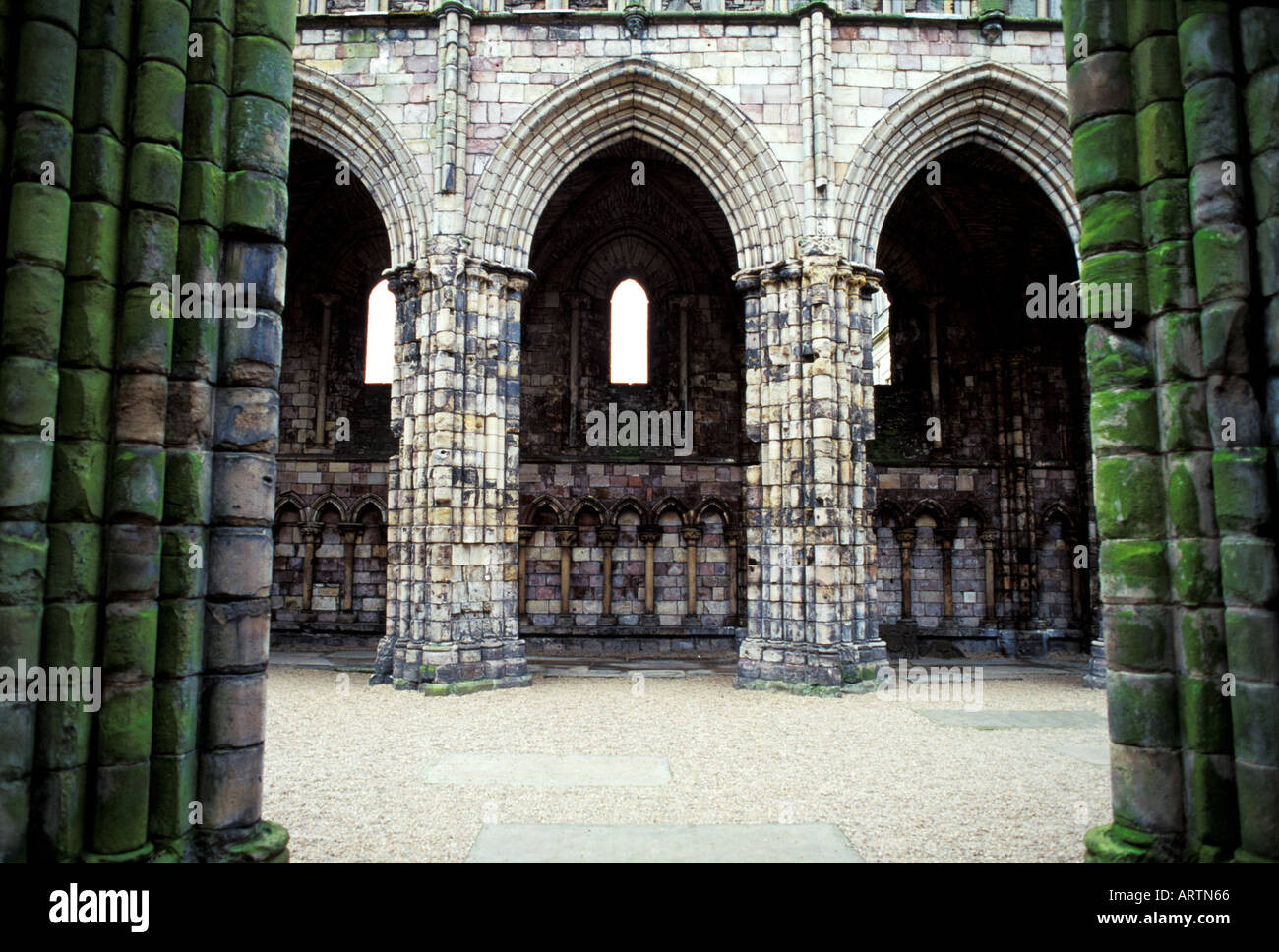 Holyrood Abbey Holyrood Palace Edimburgo in Scozia Foto Stock