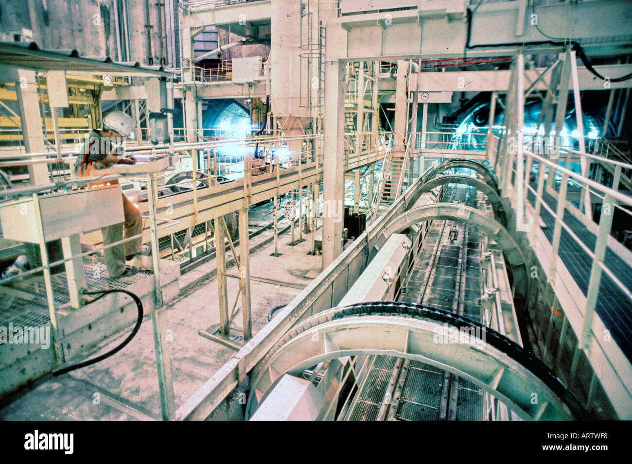 SANGATTE FRANCIA, costruzione Eurotunnel Tunnel sotto la Manica che collega il continente europeo all'Inghilterra ingegnere, canale francia inghilterra Foto Stock