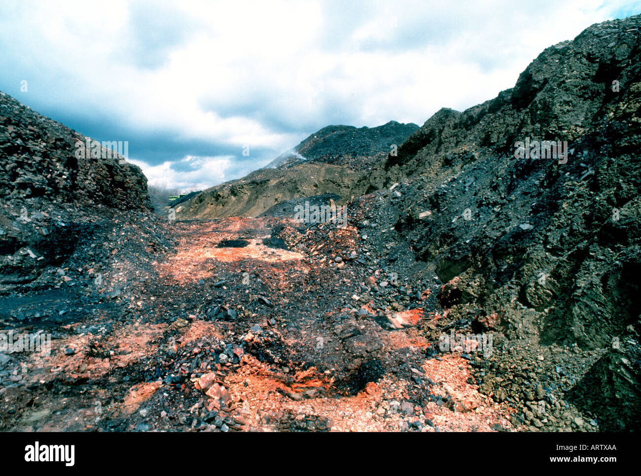 Pittsburgh Pennsylvania, STATI UNITI D'AMERICA, rovinato ambiente paesaggio "South Park' olio di scisto, cherogene Foto Stock
