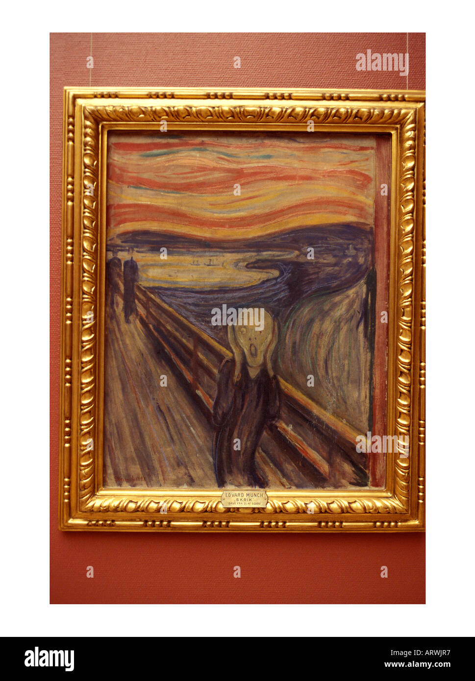 La pittura di Oslo Il grido di Edward Munch Foto Stock