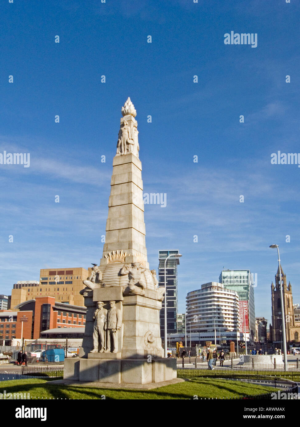 RMS Titanic ingegneri Memorial, Liverpool Foto Stock