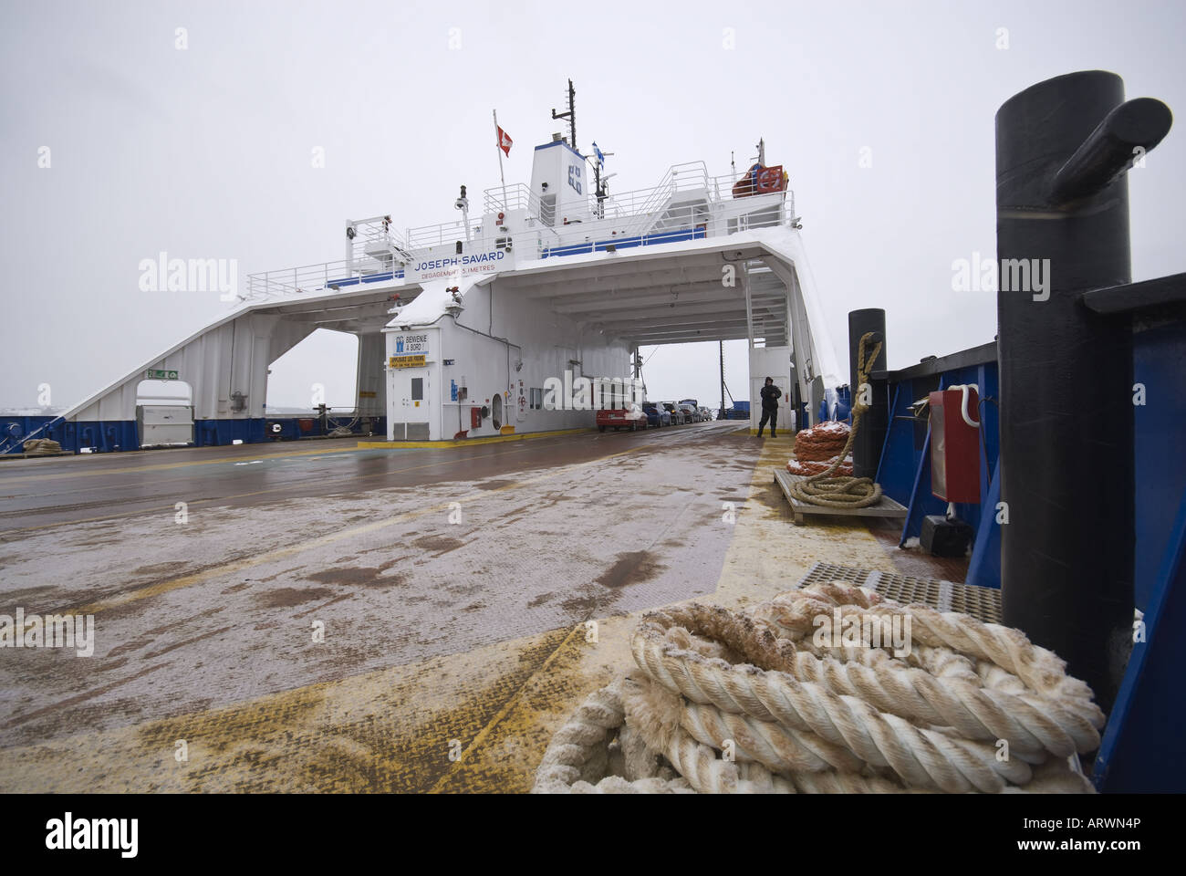 Traghetto sul St Lawrence River Foto Stock