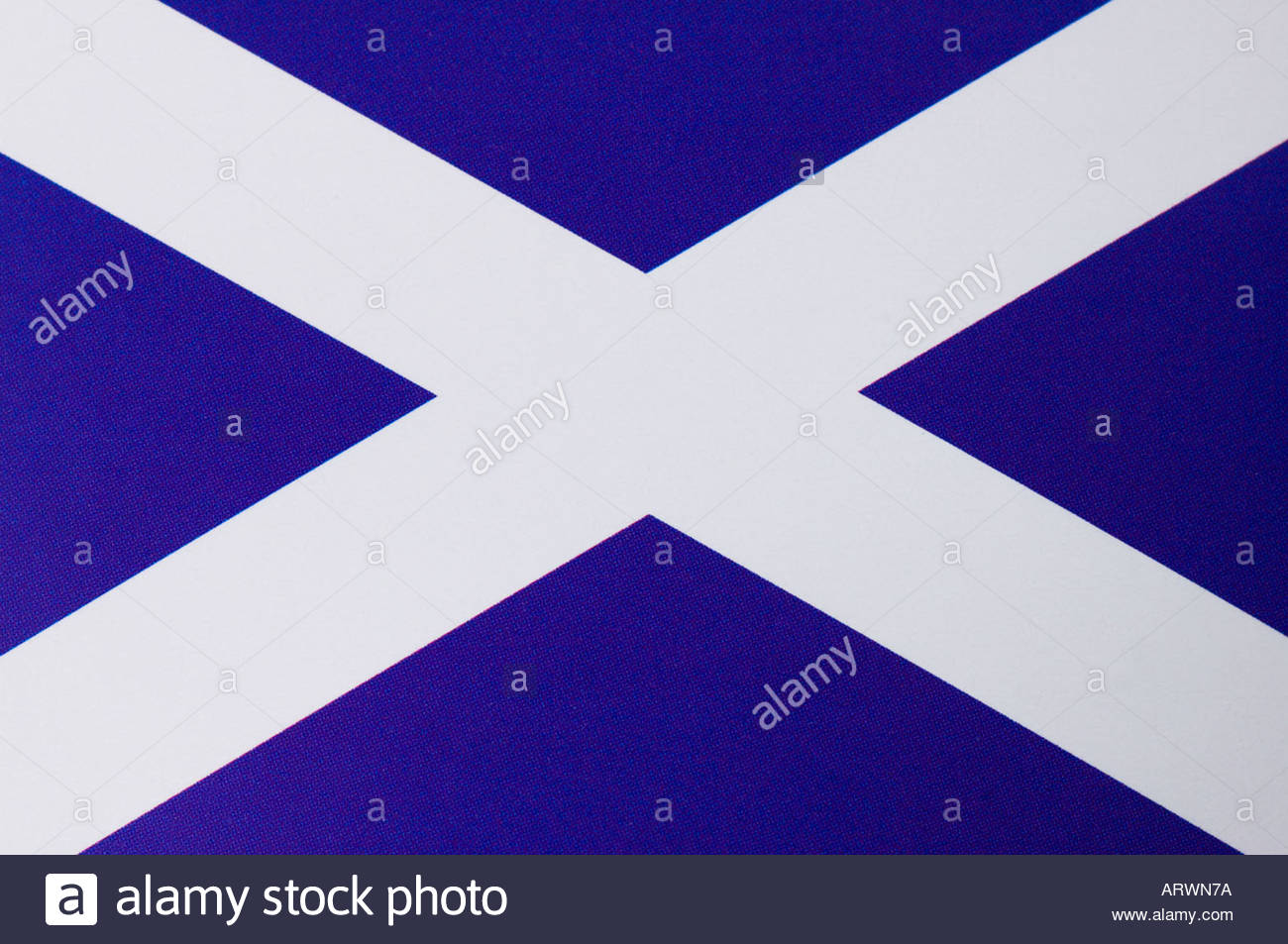 La bandiera scozzese - si intraversa Foto Stock