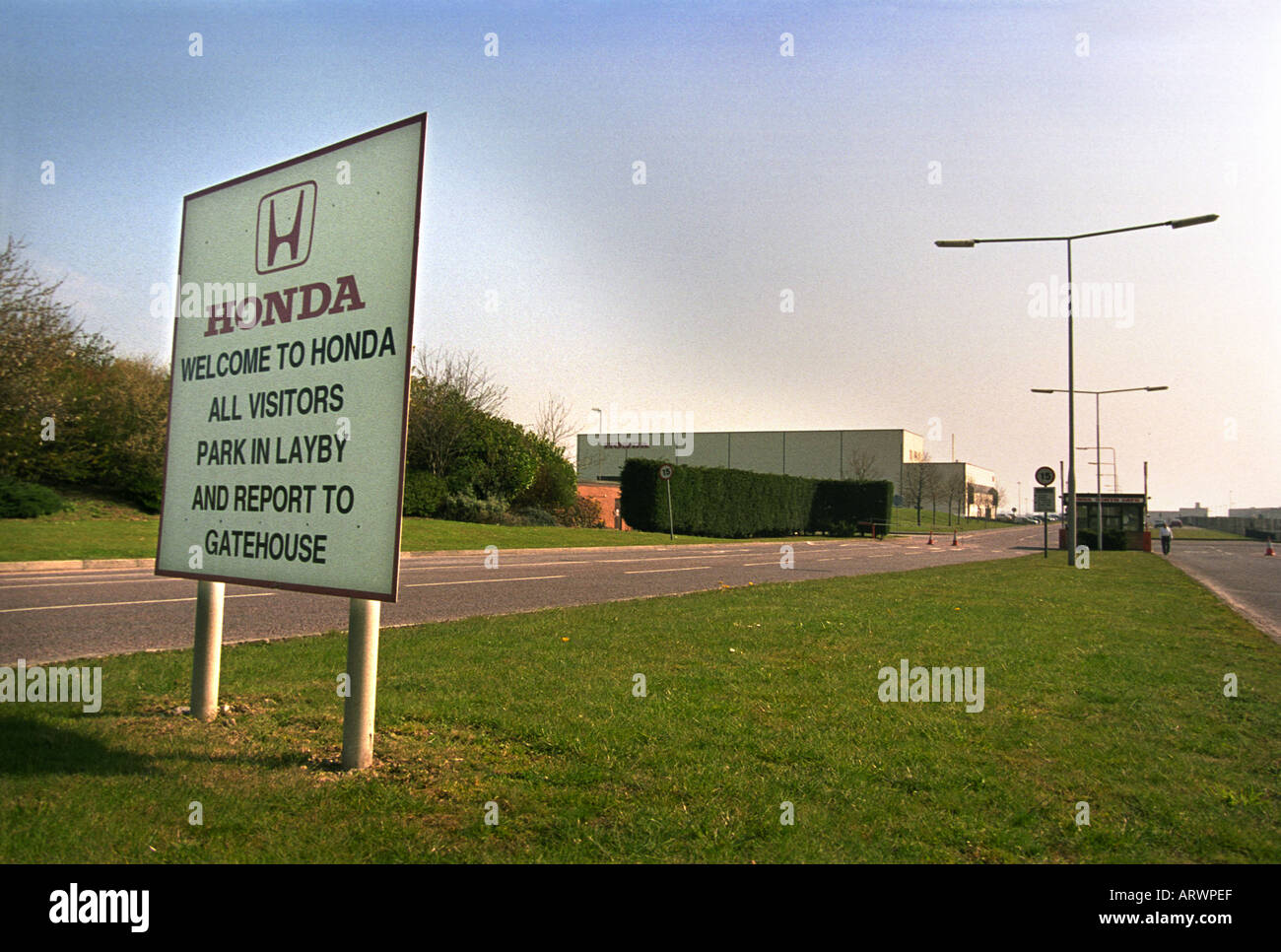 La Honda car makers IMPIANTO IN SWINDON REGNO UNITO Foto Stock