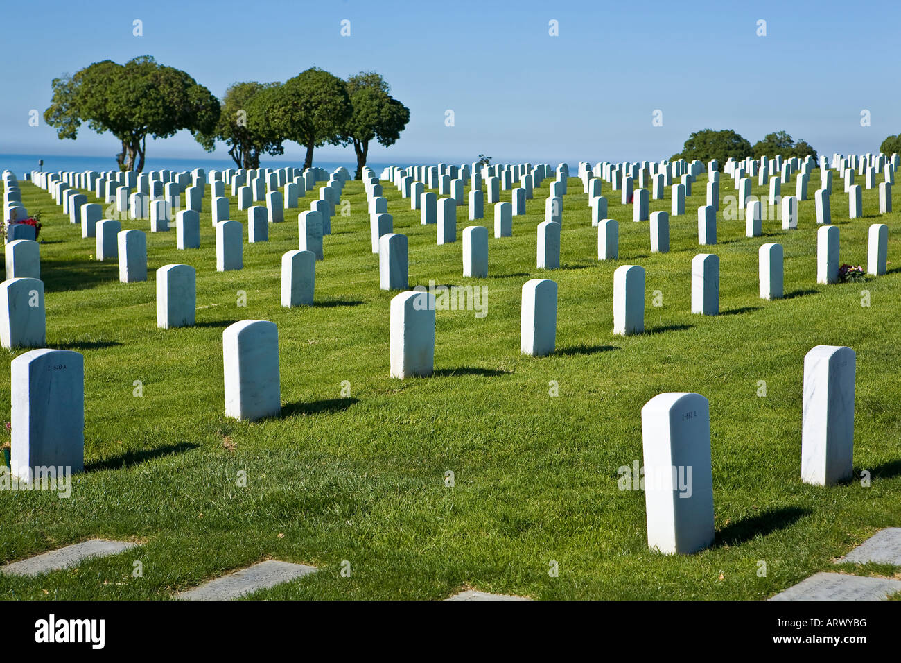 Ft Rosecrans cimitero Foto Stock