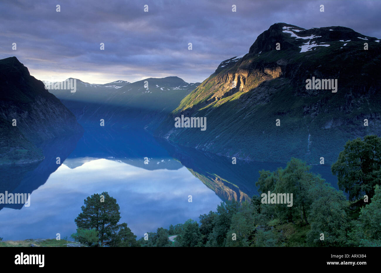 Gerainger Fjord Norway Foto Stock