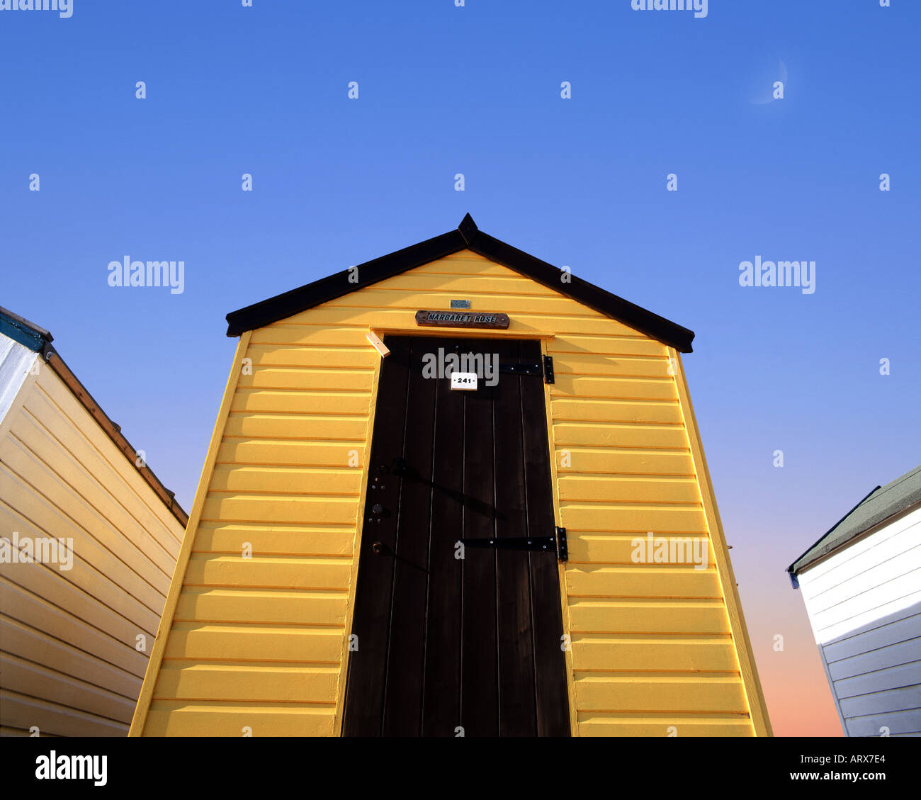 GB - SUFFOLK: Tradizionale beach hut a Southwold Foto Stock