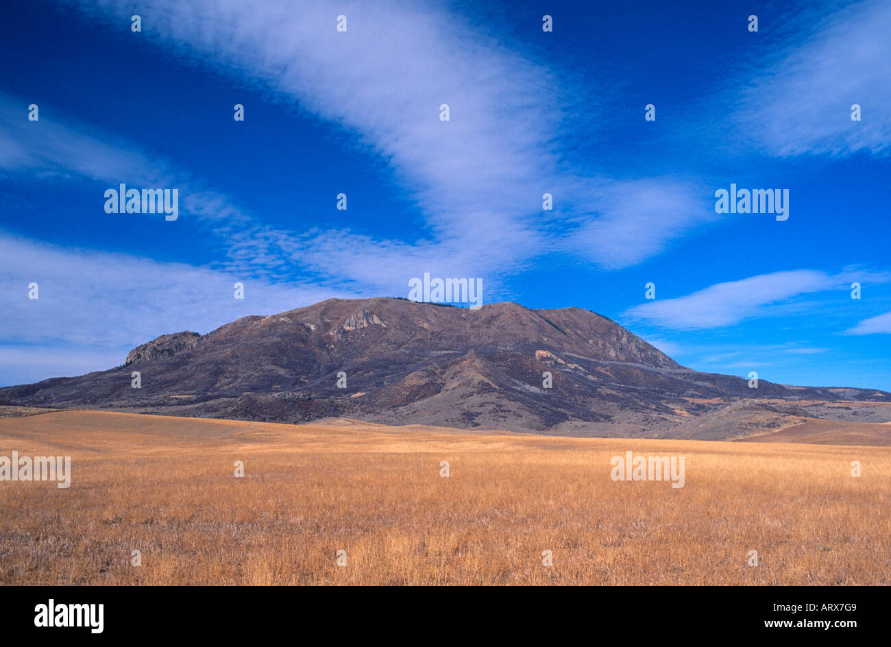 Elk Mountain aka gigante che dorme al di fuori di Steamboat Springs Colorado USA Foto Stock