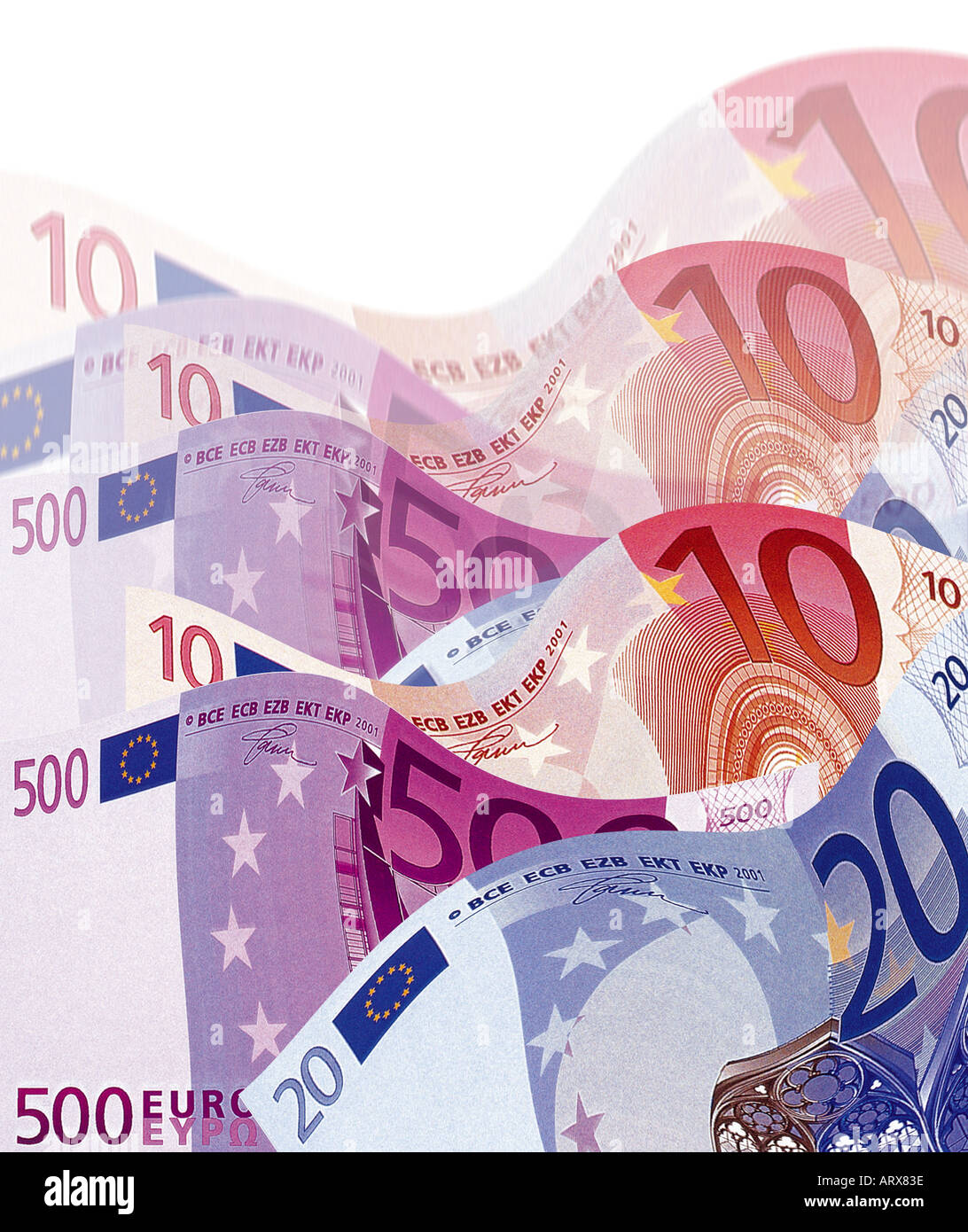 Concetto digitale: Valuta Euro Foto Stock