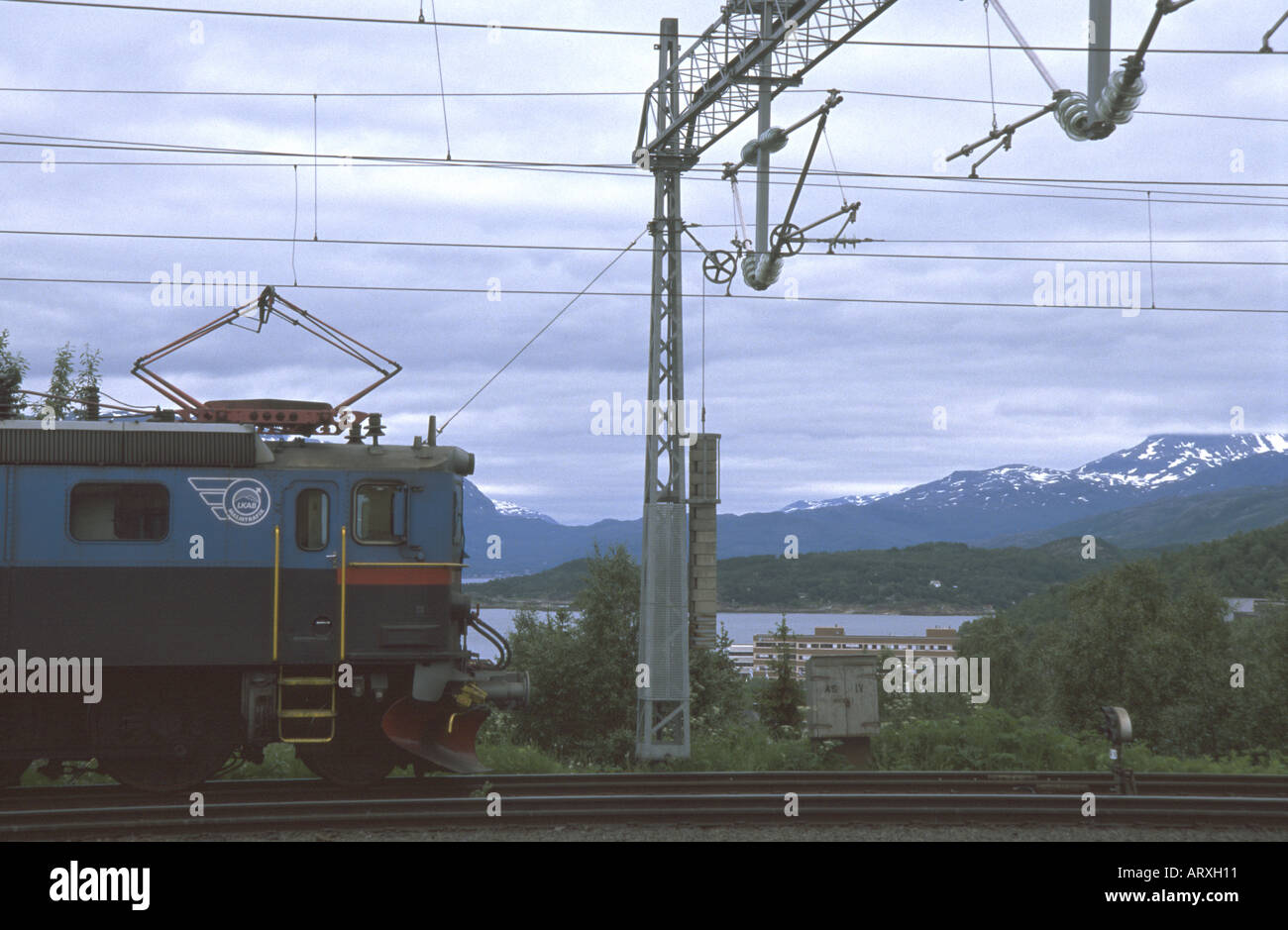 LKAB treno Narvik Norvegia Foto Stock