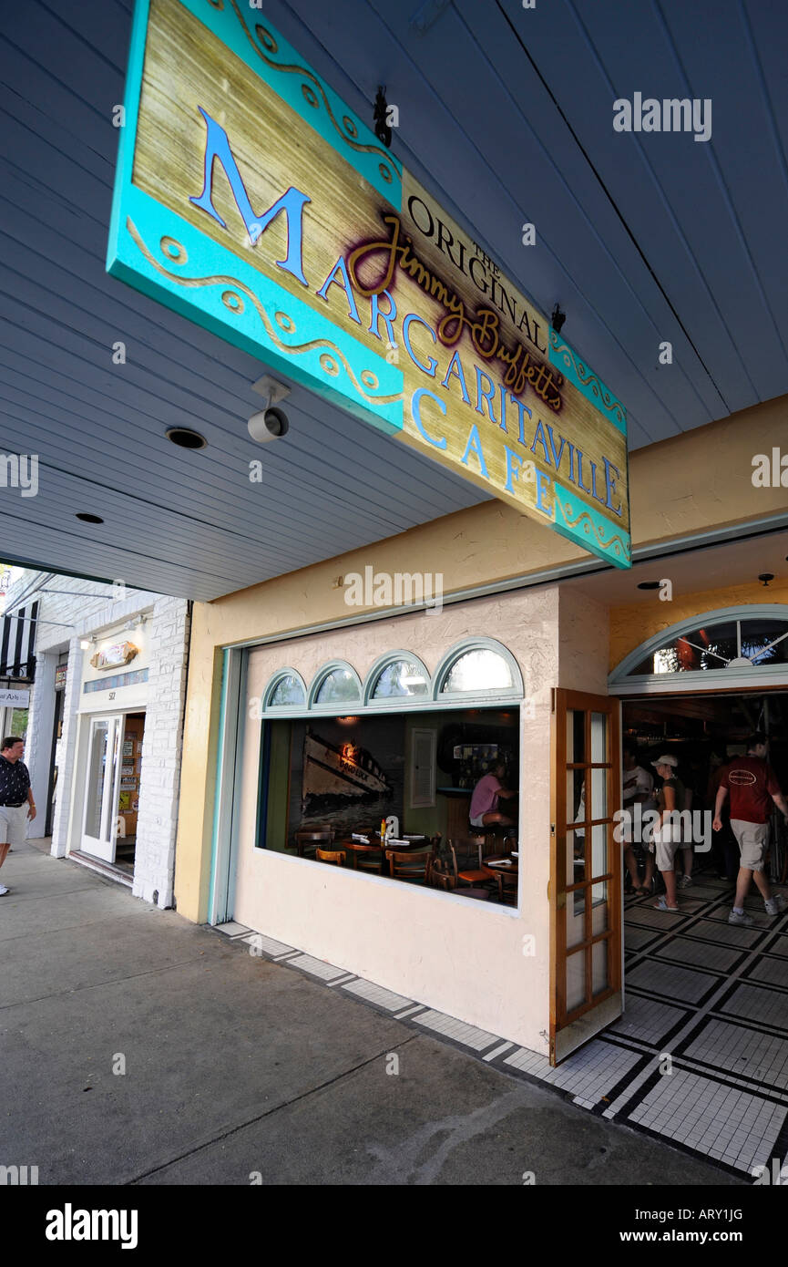 Jimmy Buffet s Margaritaville Cafe a Key West Florida Foto Stock