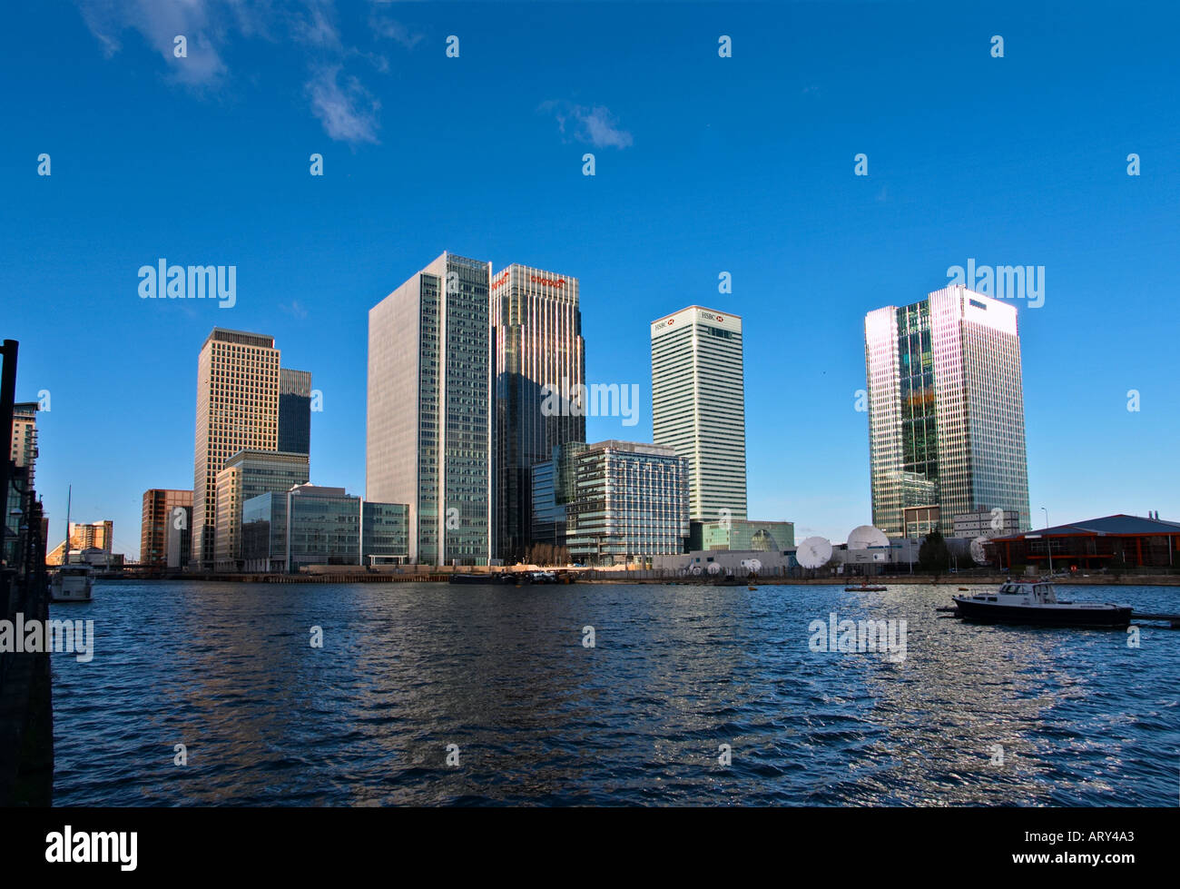 Canary Wharf edifici per uffici nei Docklands di Londra Foto Stock