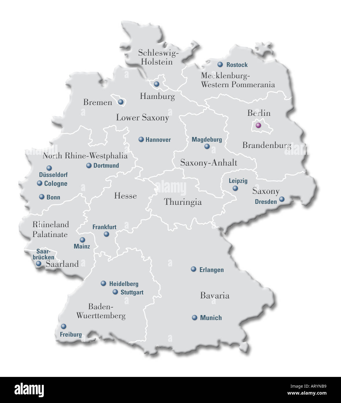 Mappa germania immagini e fotografie stock ad alta risoluzione - Alamy