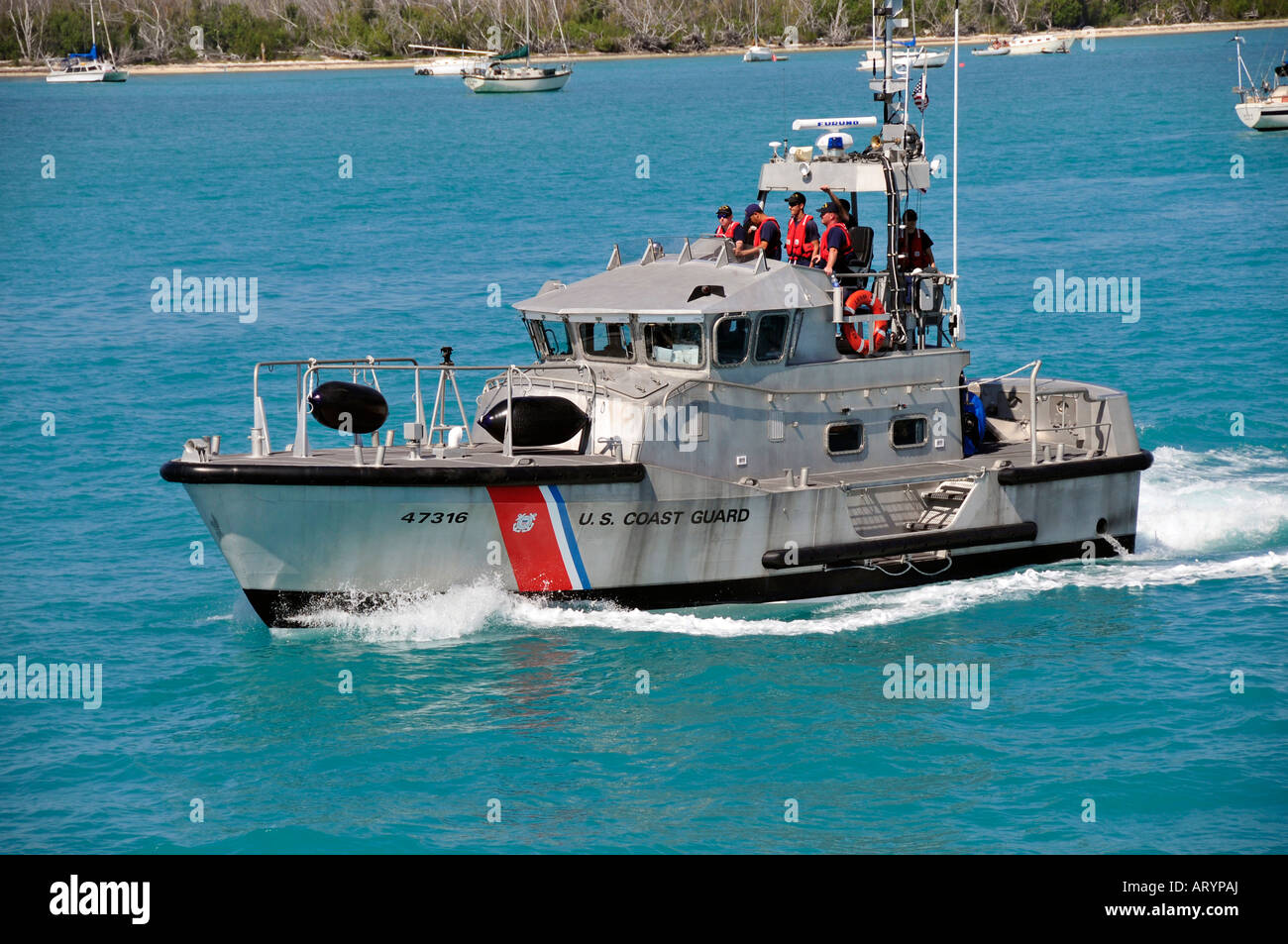 Della Guardia Costiera degli Stati Uniti a Key West Florida Foto Stock