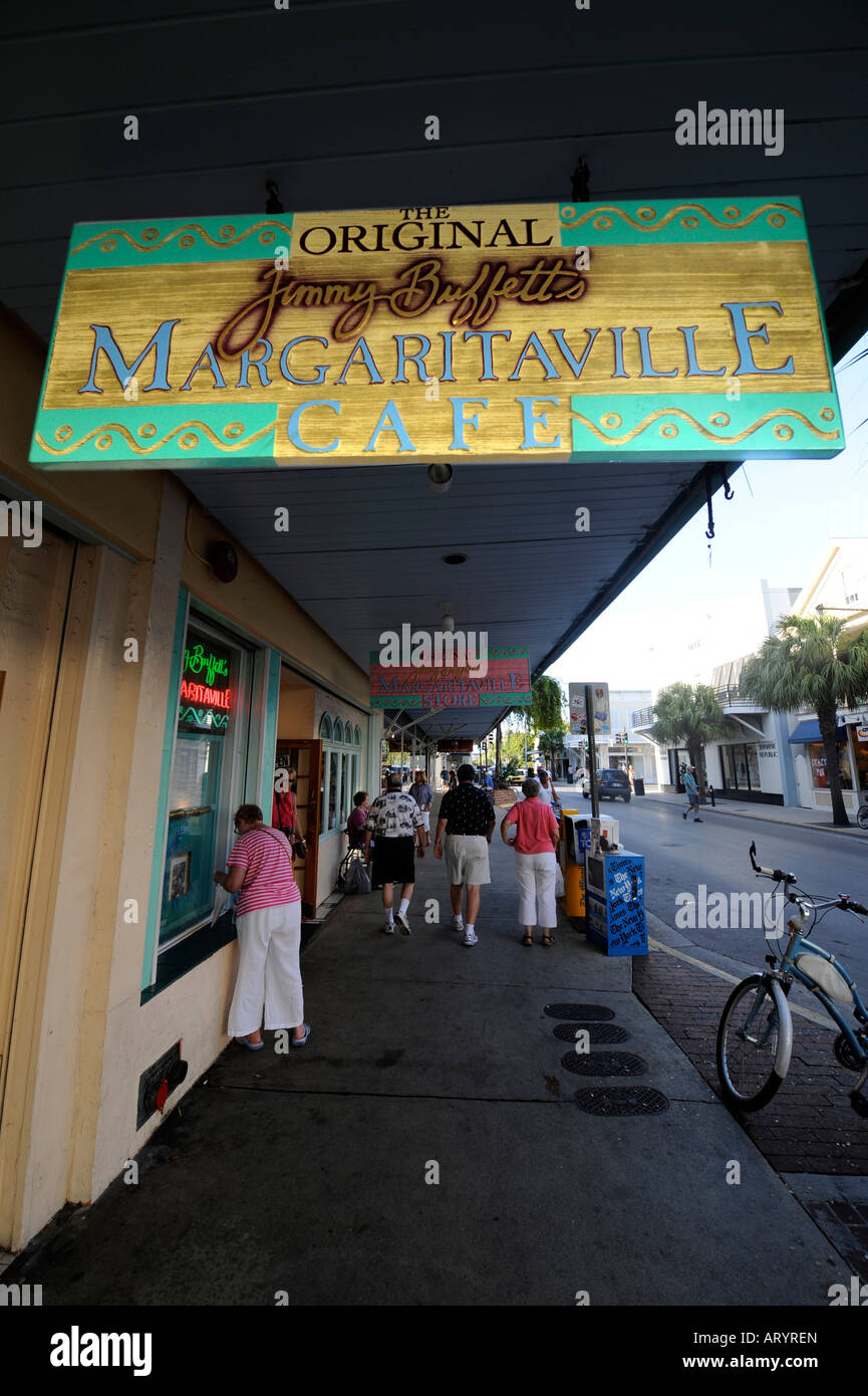 Jimmy Buffet s Margaritaville Cafe a Key West Florida Foto Stock