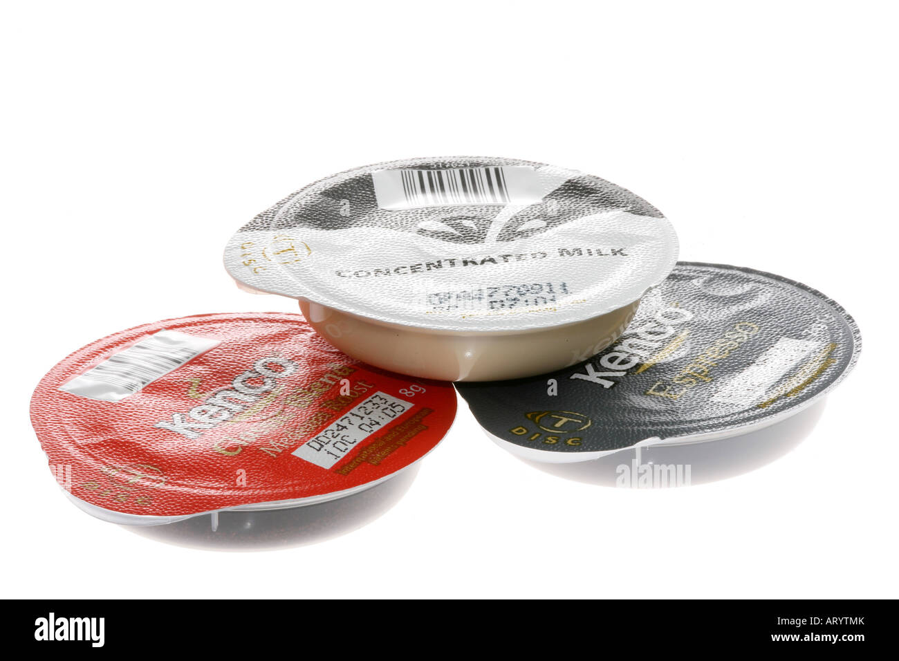 Instant caffè in cialde Foto Stock