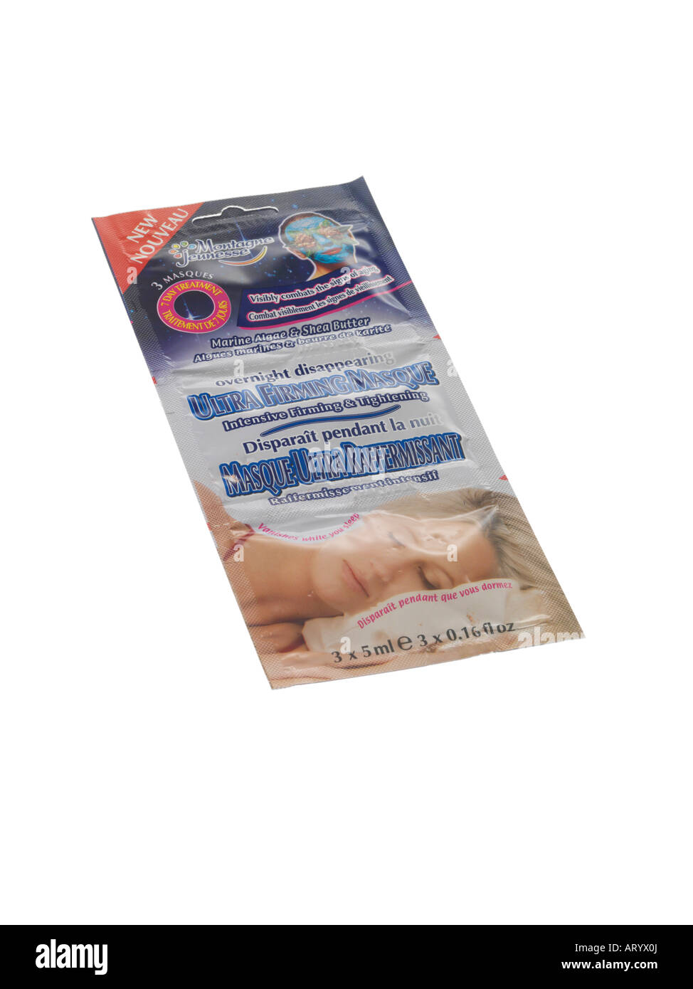 Pelle maschera rassodante Foto Stock