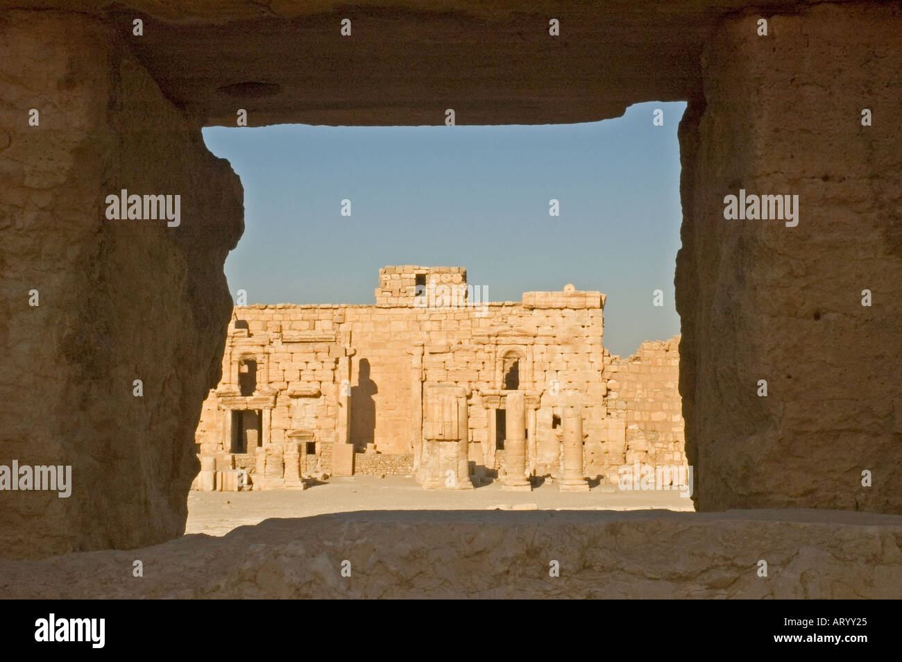 Tempio di bel, Bal, resti di antiche Tadmor, Palmyra, Siria centrale, Medio Oriente. DSC 5919 Foto Stock
