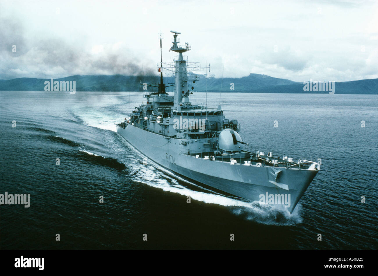 Royal Navy Frigate Foto Stock