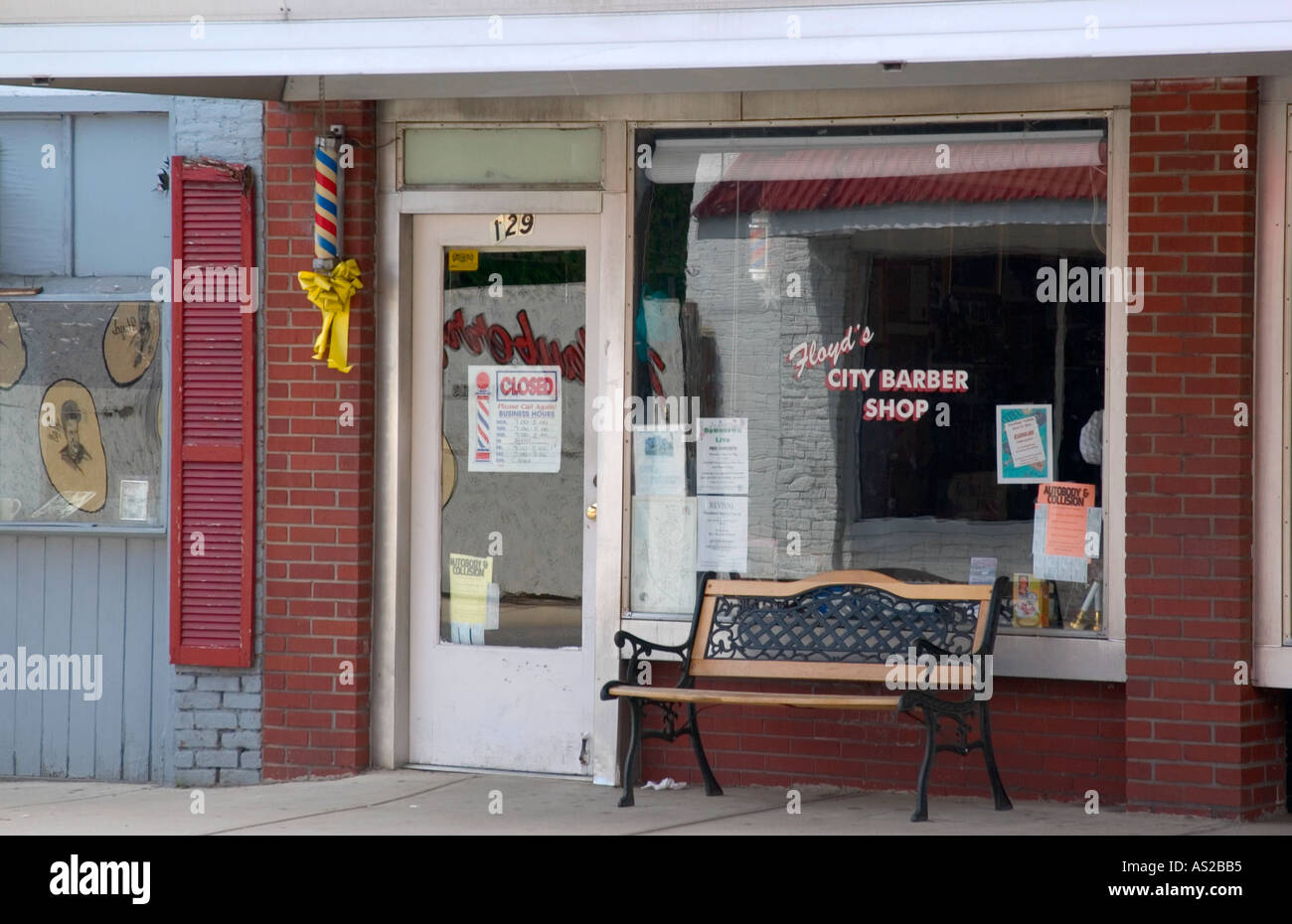 Ristorante per pranzo a Mount Airy, North Carolina, famoso ristorante legato ad Andy Griffith e Mayberry USA. Foto Stock