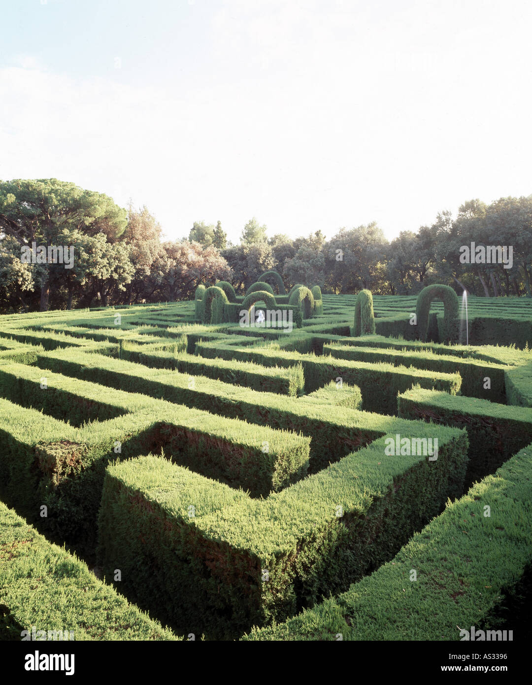 Barcellona, Laberint de Horta, labirinto im Zentrum Eros Foto Stock