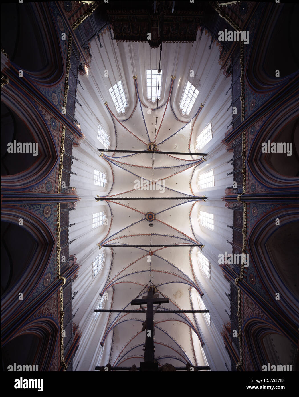 Stralsund, San Nikolai, Chorgewölbe Foto Stock
