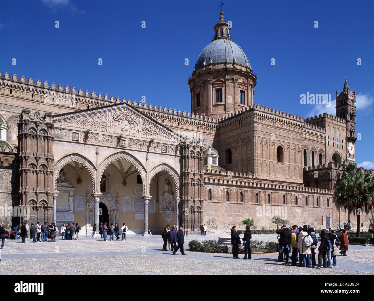 Palermo, Kathedrale, Südansicht Foto Stock
