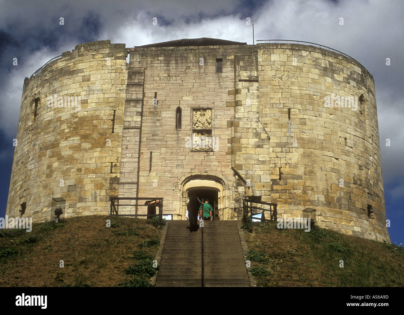 Cliffords Tower, York, Yorkshire, Inghilterra Foto Stock