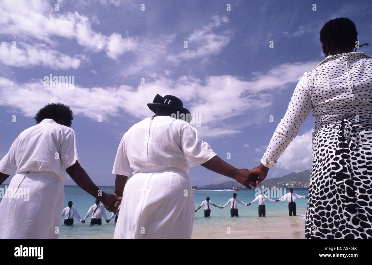 Il battesimo in Grenada Foto Stock