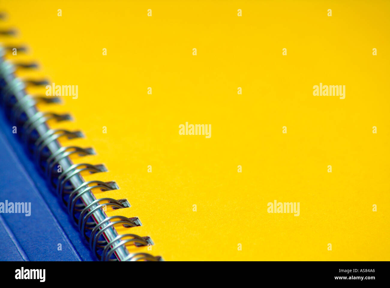 Rilegato a spirale notebook Foto Stock