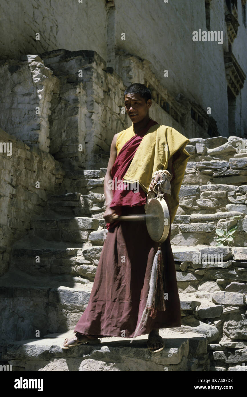 India Ladakh Bronzetto a Hemis Gompa Monastero Foto Stock