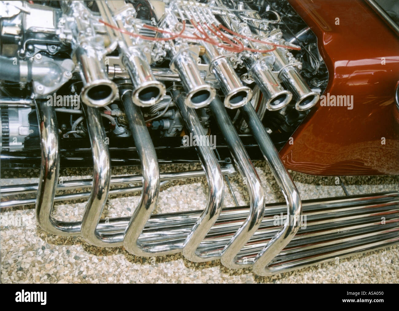 V12 Jaguar motore utilizzato per Hot Rod Foto Stock