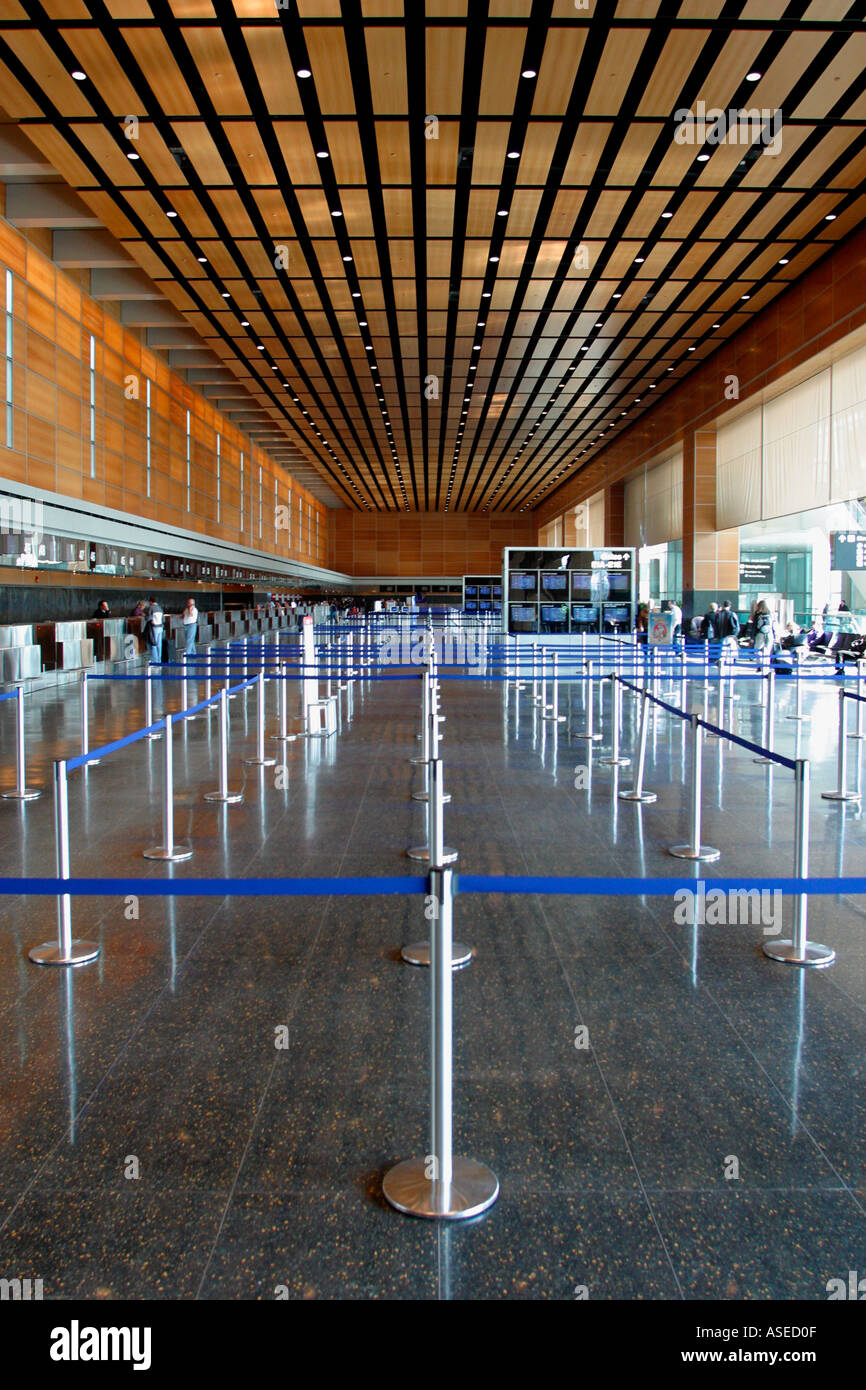 Terminal Aeroportuale e l'Aeroporto Logan di Boston Massachusetts Foto Stock