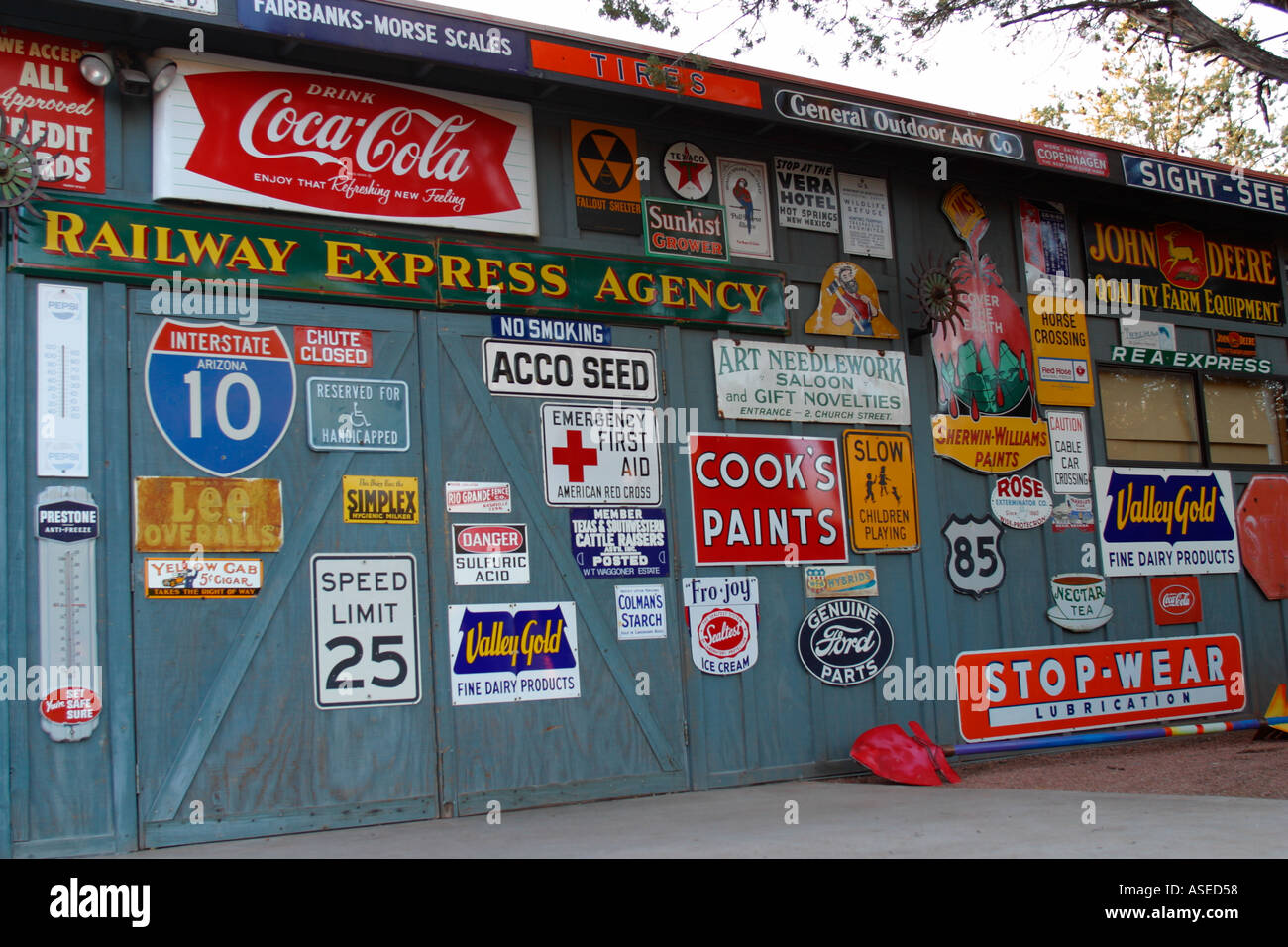 Segnaletica stradale Gallup New Mexico Foto Stock