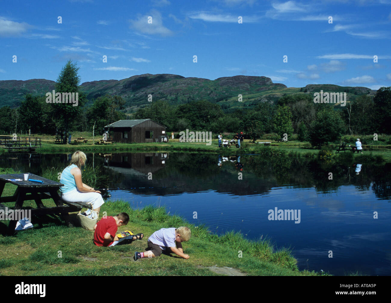 Drummond Fattoria di Pesce e di prodotti della pesca in Scozia UK Foto Stock