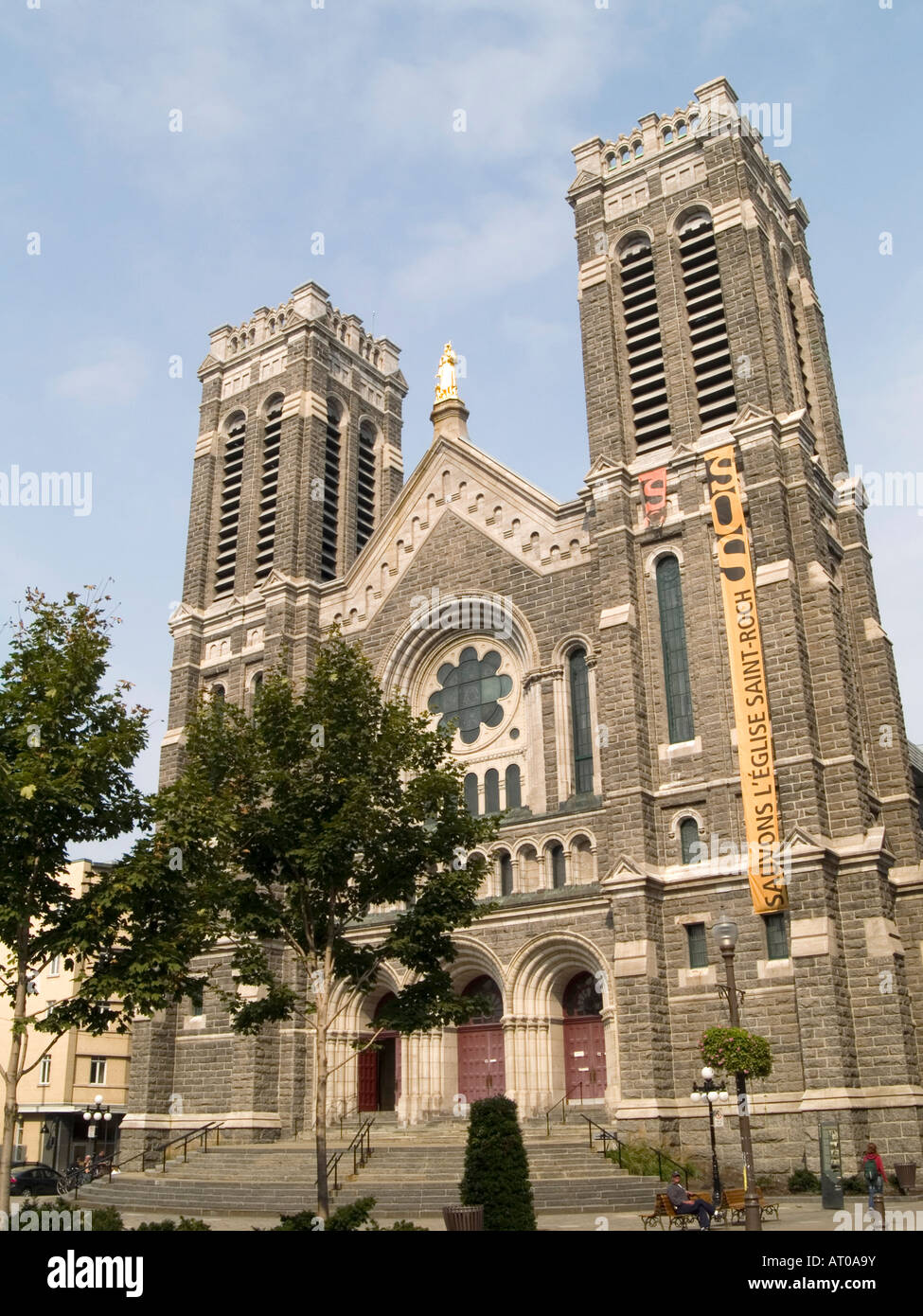 Eglise Saint Roch, sul Boulevard Saint Joseph nella città di Québec in Canada Foto Stock