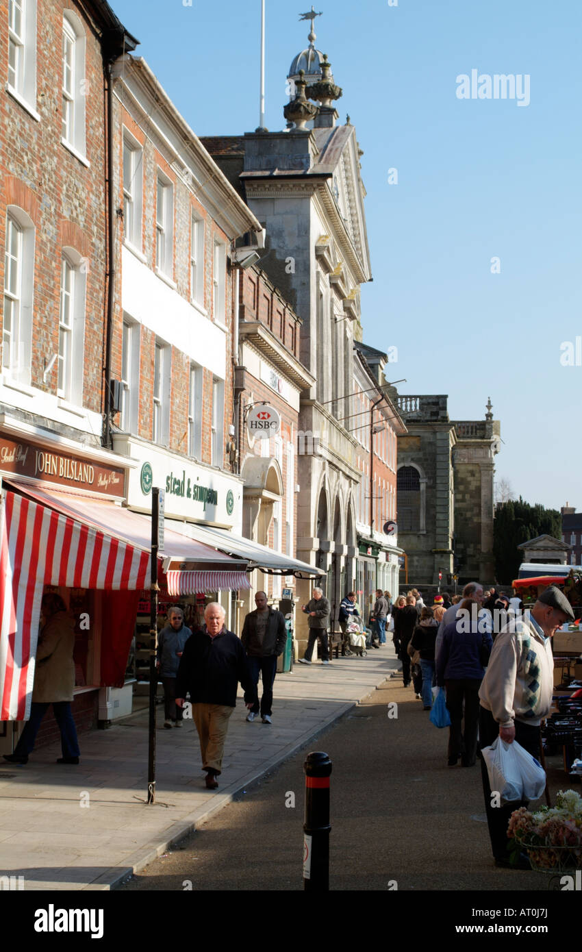 Blandford Forum Dorset città mercato in Inghilterra Foto Stock