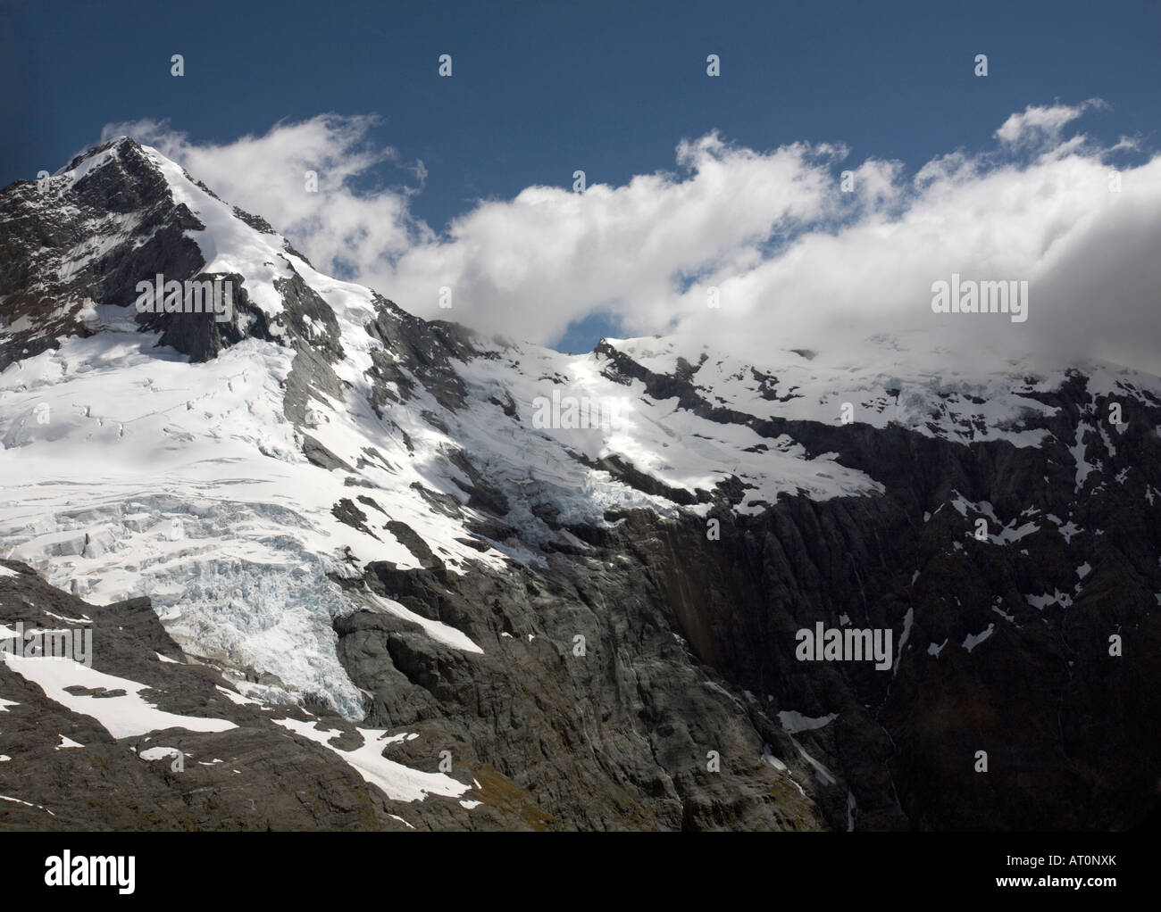 Cime del Monte aspiranti il Parco Nazionale di South Island, in Nuova Zelanda Foto Stock