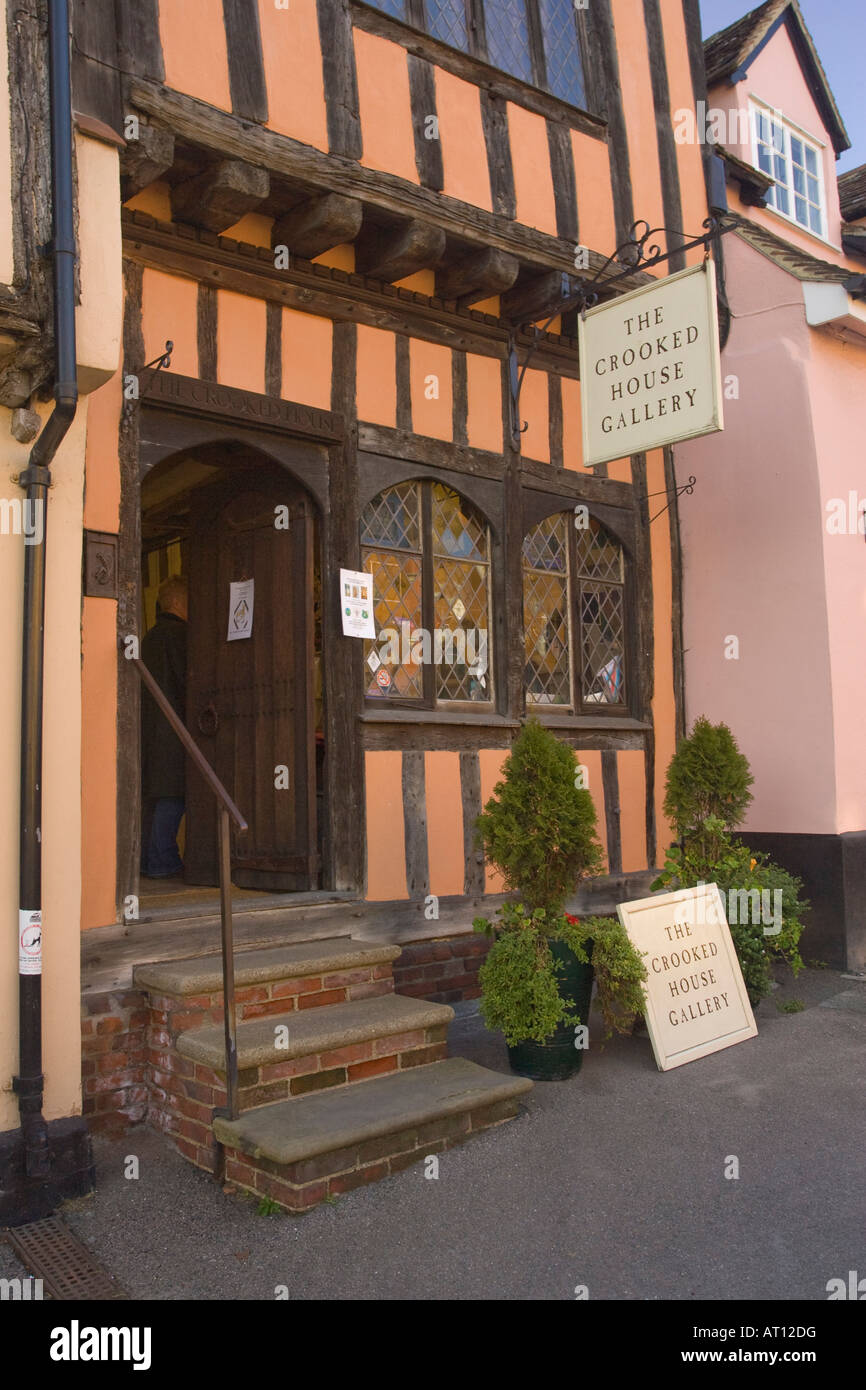 Il Crooked House Gallery a Lavenham, Suffolk, Regno Unito, 2008 Foto Stock Il Crooked House Gallery a Lavenham, Suffolk, Regno Unito, 2008 Foto Stock