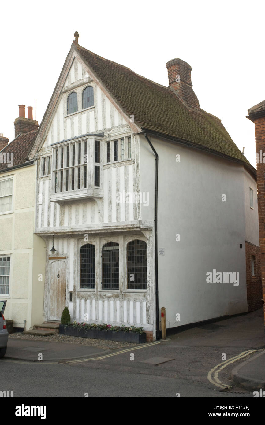 Tradizionale casa con struttura in legno in High Street a Lavenham, Suffolk, Regno Unito, 2008 Foto Stock Tradizionale casa con struttura in legno in High Street a Lavenham, Suffolk, Regno Unito, 2008 Foto Stock