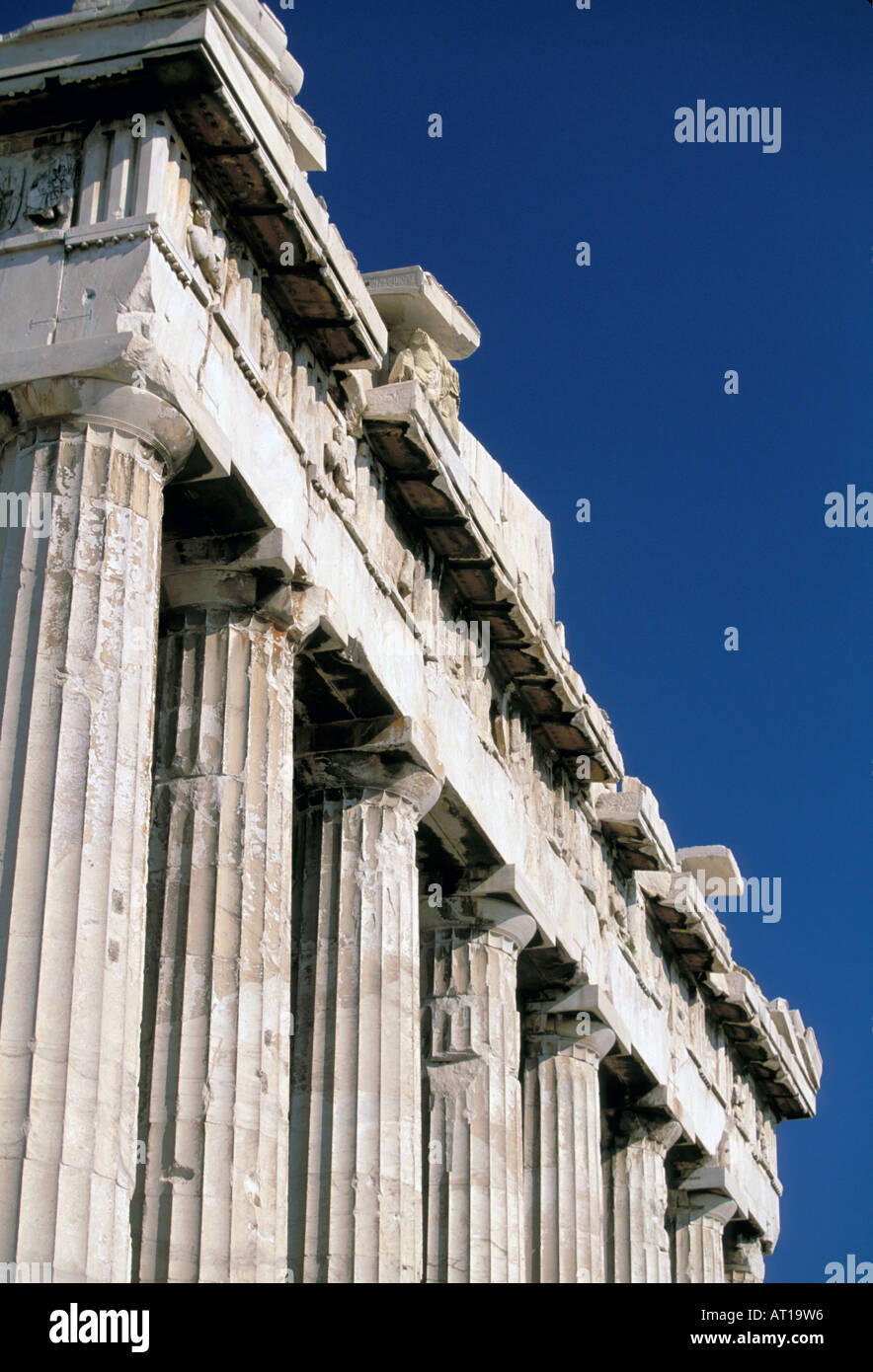 In Europa, in Grecia, Atene, Attica. L'Acropoli Foto Stock
